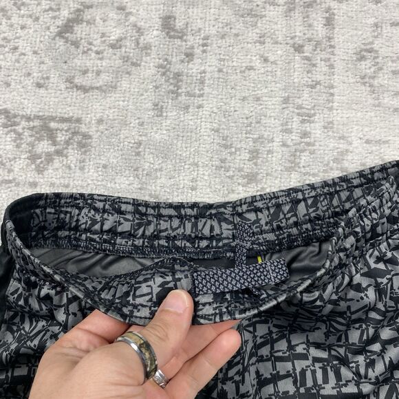 Under Armour Loose Youth Short Drawstring Grey Black Basketball Size Large - Picture 3 of 6